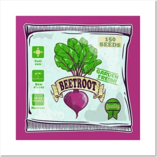 Beetroot seeds beet farm Posters and Art